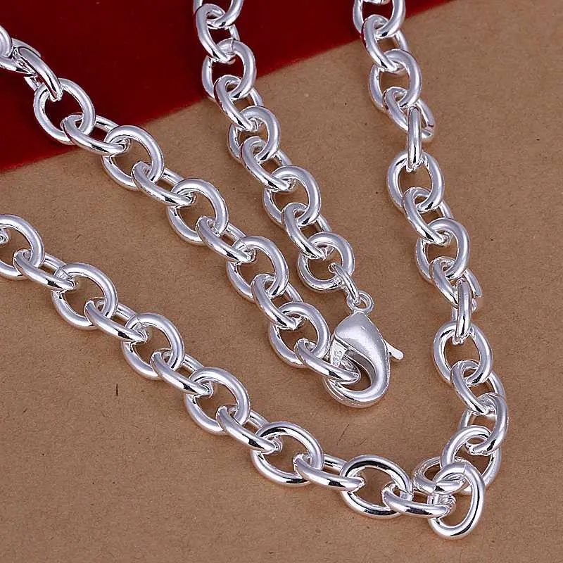 Silver Pendants Shmripe Lock Thick Collar Men Jewelry135 1