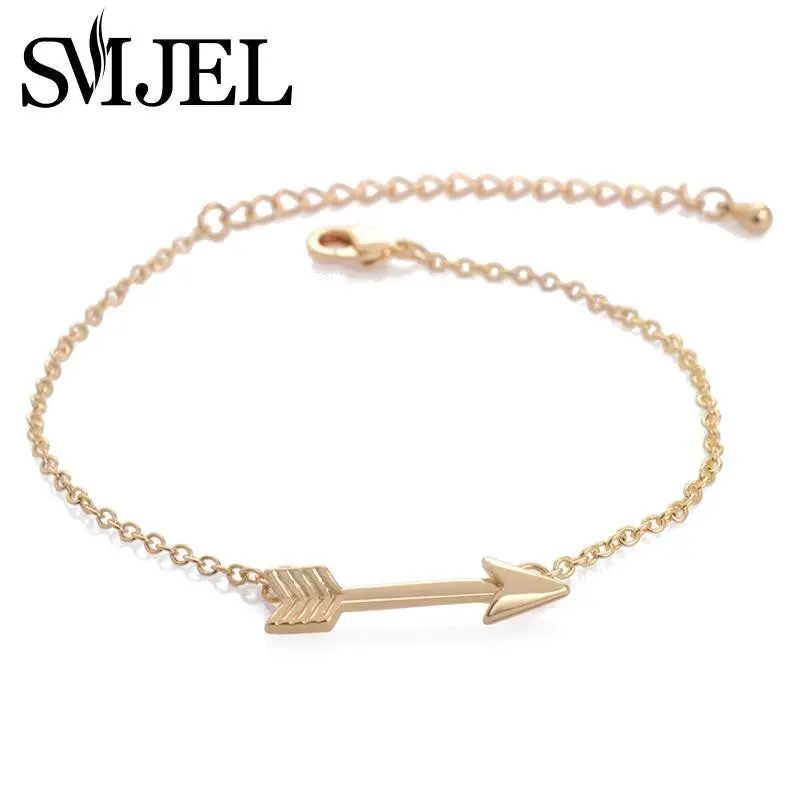 Silver Plated Arrow Bracelet Tiny Cute Arrow Bracelets B017 1