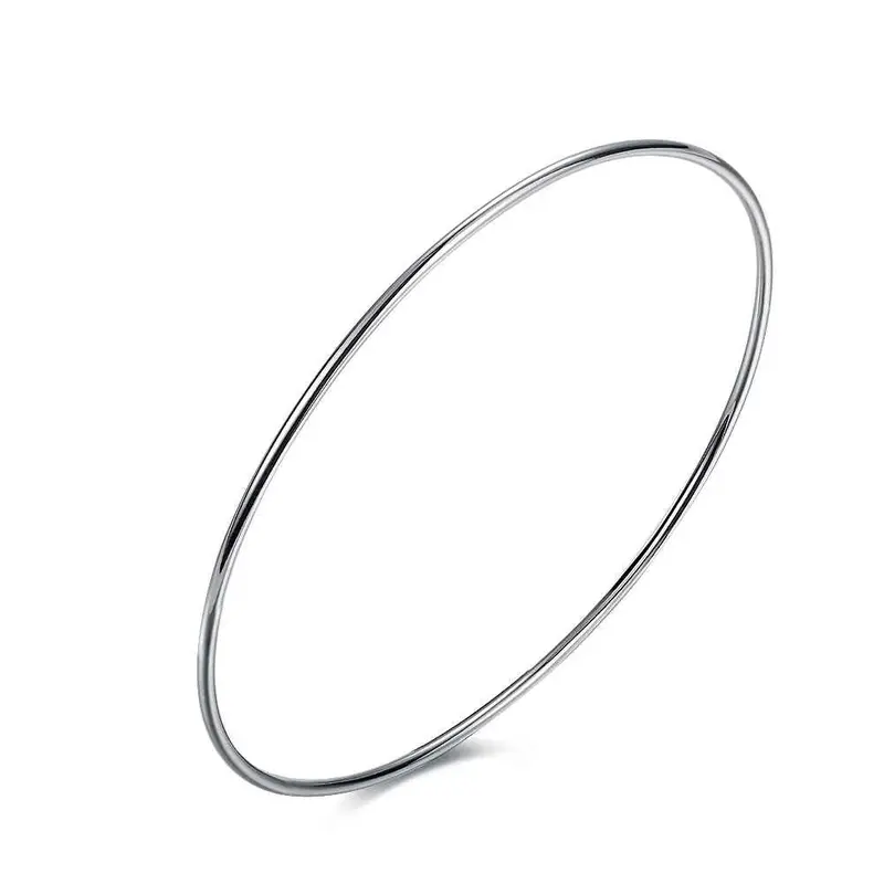 Silver Plated Bangles Twisted Circle Women Pulseras Wedding Decoration Hbb 27 2