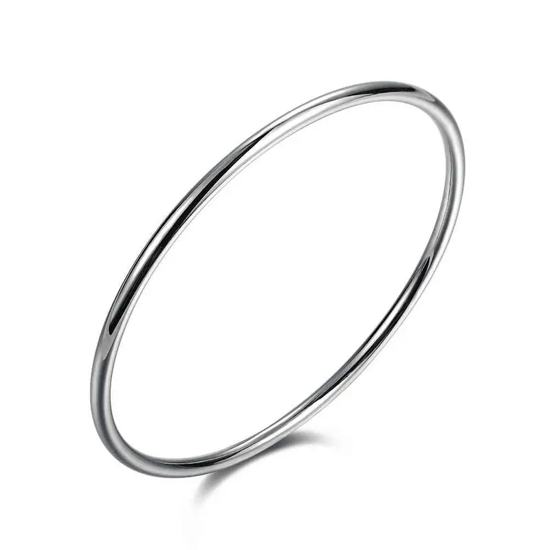 Silver Plated Bangles Twisted Circle Women Pulseras Wedding Decoration Hbb 27 3