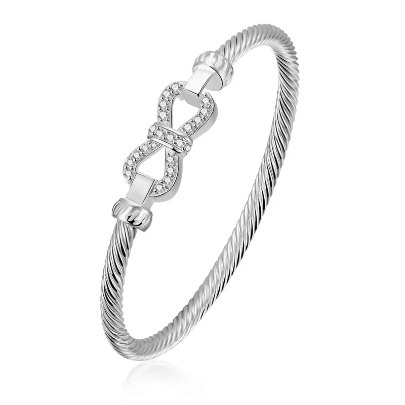 Silver Plated Bracelet & Bangle Hand U And E Women Wedding Bracelet Hand Madeball Hbb 38 4