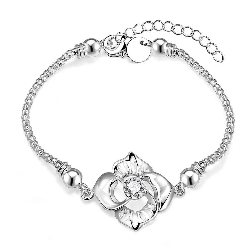 Silver Plated Bracelets Insets Pulseiras Wedding Decoration Hbh 5 1