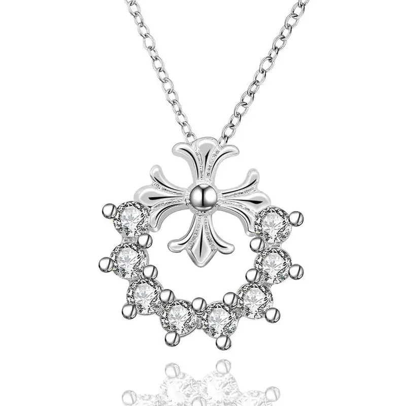Silver Plated Chain Furit Star Necklaces Pendants Men Jewelry 659 1