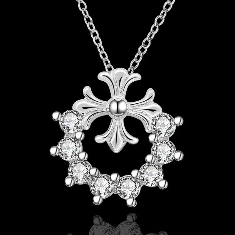 Silver Plated Chain Furit Star Necklaces Pendants Men Jewelry 659 2