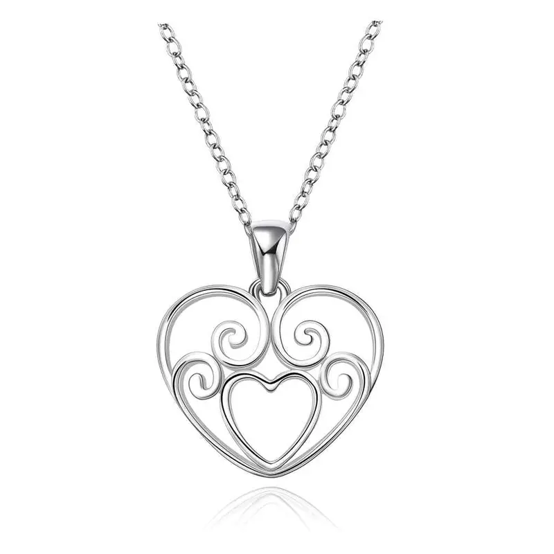 Silver Plated Chain Heart Need Help Necklaces Pendants Men Jewelry 647 1