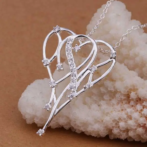 Silver Plated Chain Insets Meteor Love Necklaces Pendants Men Jewelry 366 2