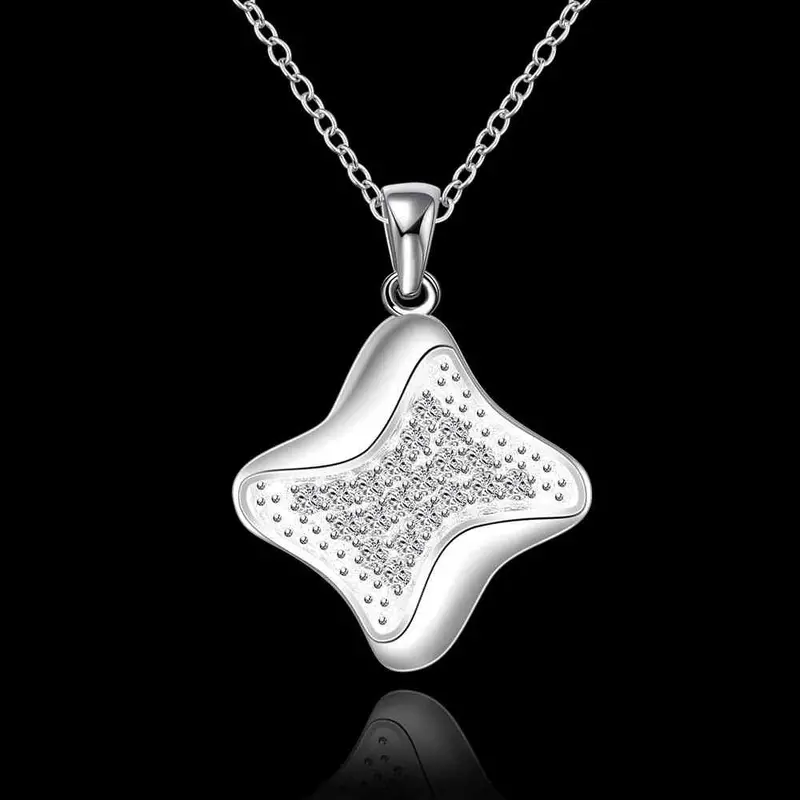 Silver Plated Chain Like Star Or Not Necklaces Pendants Men Jewelry 625 2