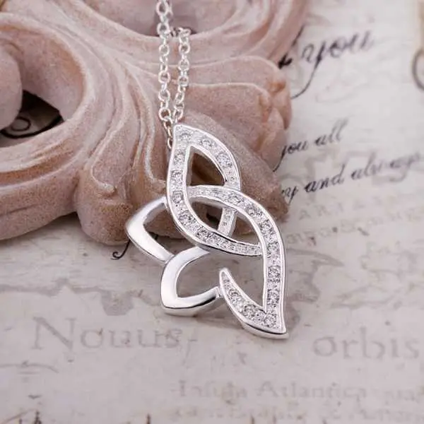 Silver Plated Chain Lotus Flower Necklaces Pendants Men Jewelry 389 1