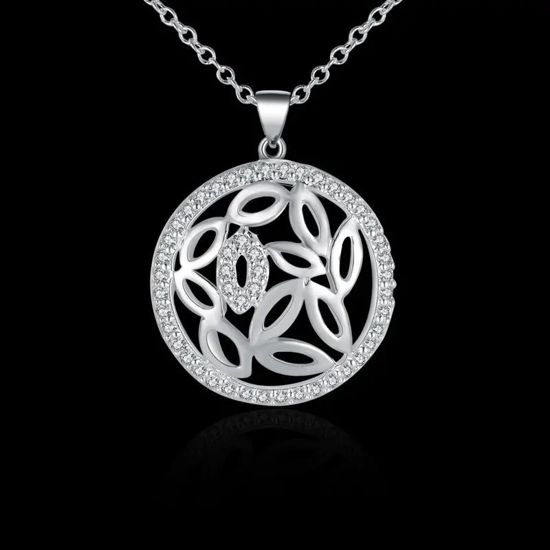 Silver Plated Chain Mouth In Circle Necklaces Pendants Men Jewelry 543 2