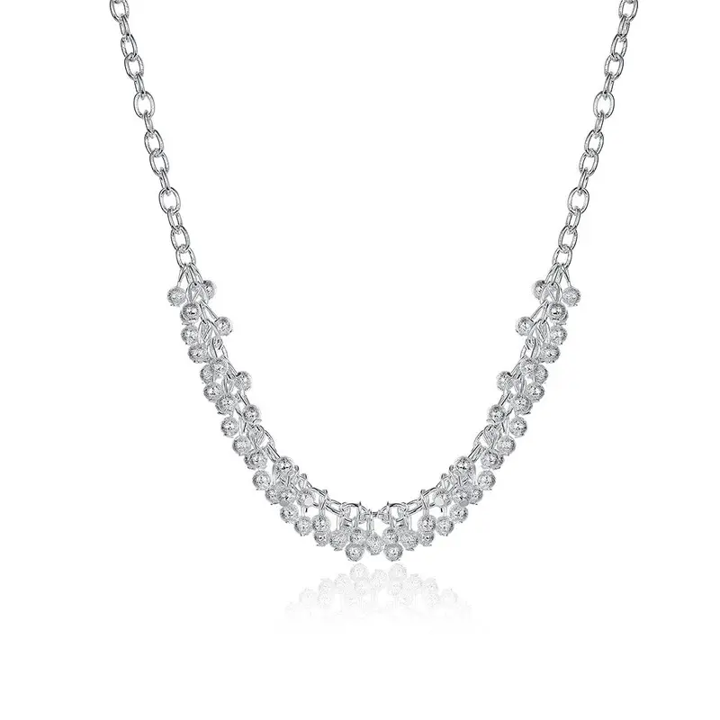 Silver Plated Chain Sand Light Grape Necklaces Pendants Men Jewelry 21 1