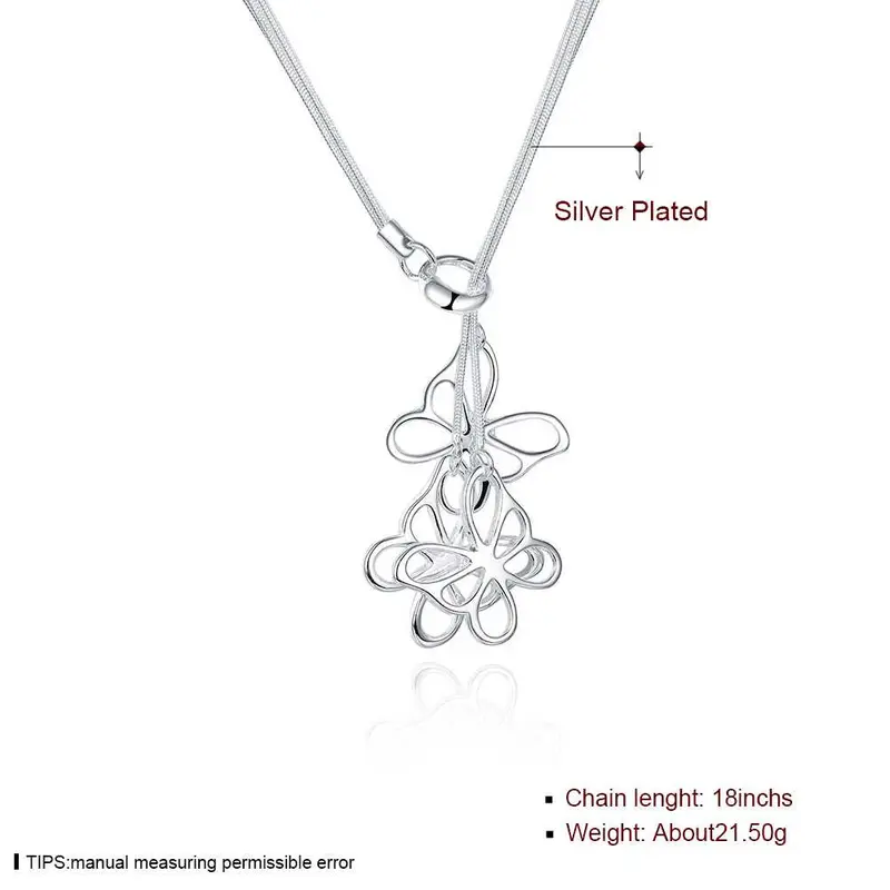 Silver Plated Chain Taiji Hanging Butterfly Necklaces Pendants Men Jewelry 43 2