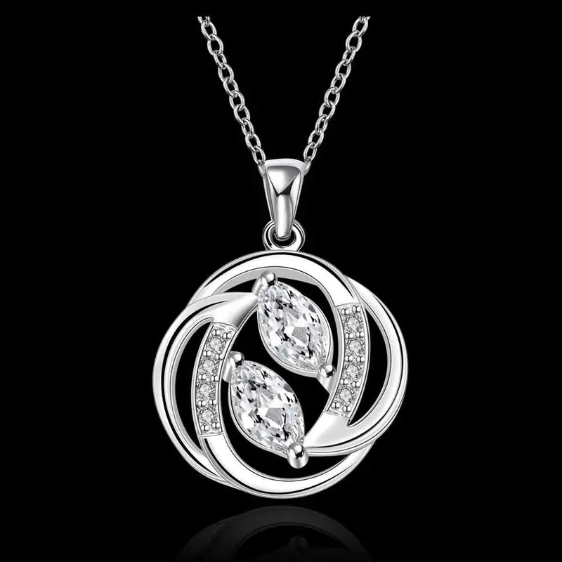 Silver Plated Chain Time Has Gone Necklaces Pendants Men Jewelry 657 2