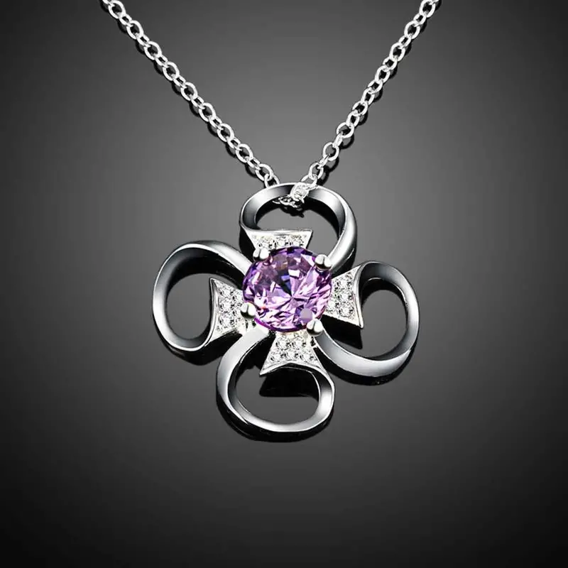 Silver Plated Choker Necklace Fourth Flower Buckle Vintage Necklace Wedding Decoration Fspn 19 3
