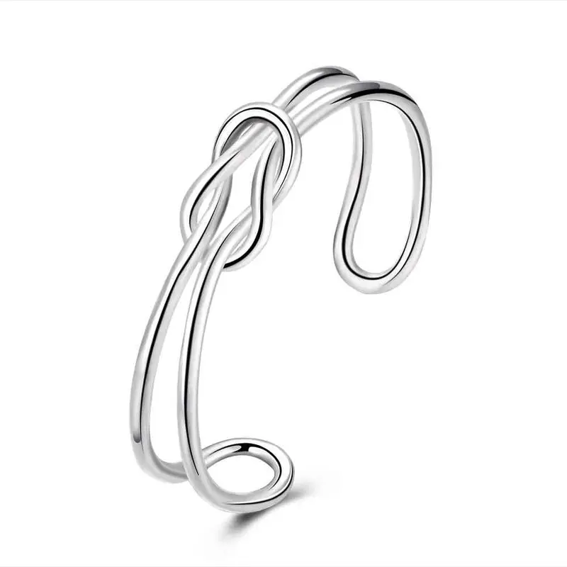 Silver Plated Distortion Men Bracelet Collier Plastron 1