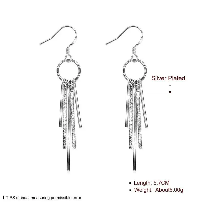 Silver Plated Earing Five Post Drop Earring Silver Plated Earrings 26 2