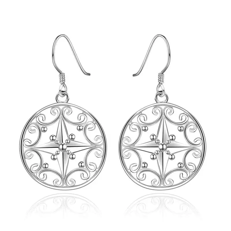 Silver Plated Earing Silver Plated Jewelry Borth Star Earring 571 1