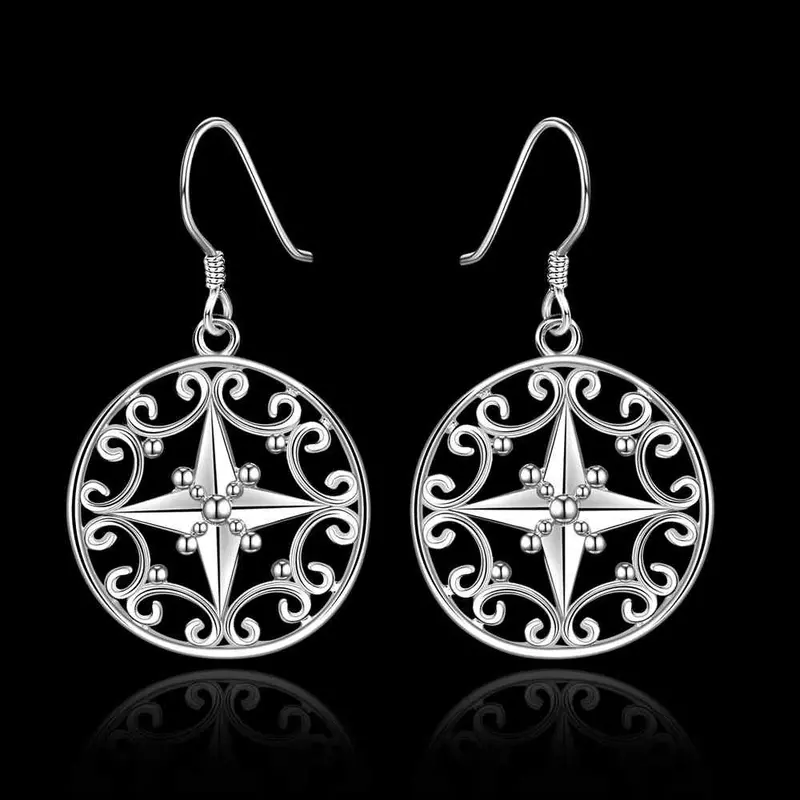 Silver Plated Earing Silver Plated Jewelry Borth Star Earring 571 2