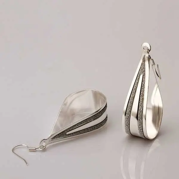 Silver Plated Earing Style Drop Earring Silver Plated Earrings 468 2