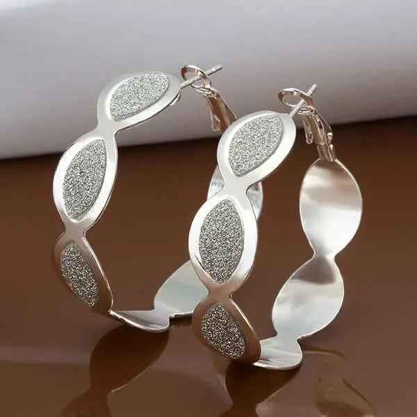 Silver-Plated Earing Style Hoop Earring Silver Plated Earrings 48 1