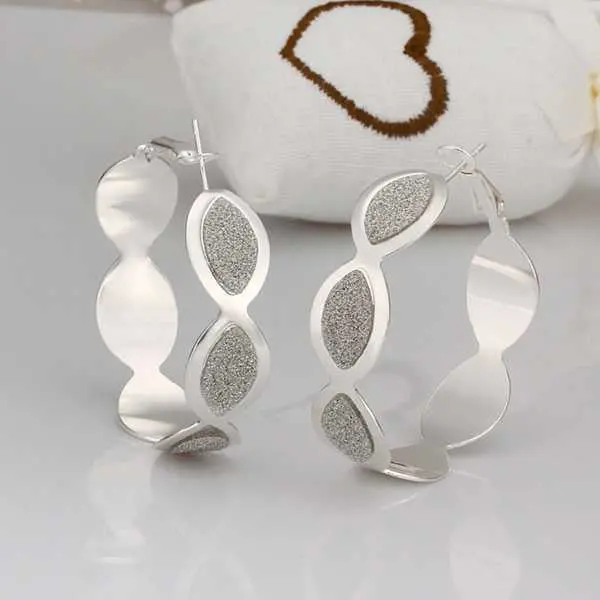 Silver-Plated Earing Style Hoop Earring Silver Plated Earrings 48 2