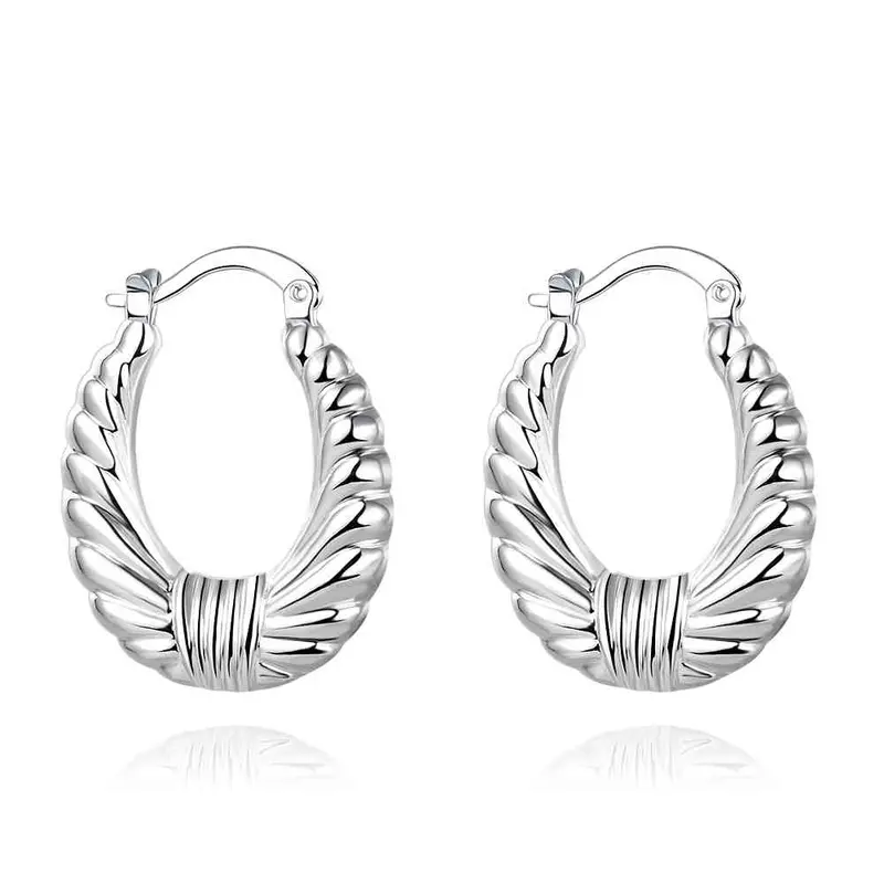 Silver Plated Earing Threaded Clip Pendientes Bear Wedding Decoration 7 1 1