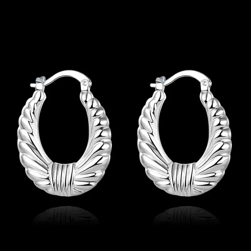 Silver Plated Earing Threaded Clip Pendientes Bear Wedding Decoration 7 1 2