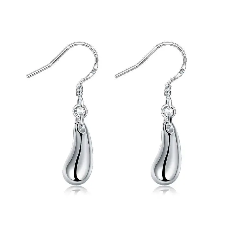 Silver Plated Earing Waterdrop Drop Earring Silver Plated Earrings  36 1