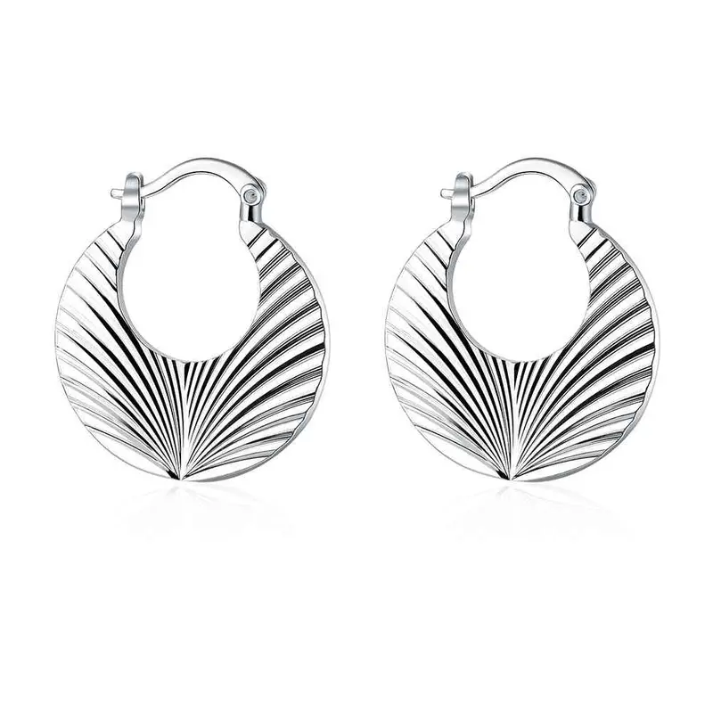 Silver Plated Earings Sector Clip Orecchini Bijoux Women 688 1