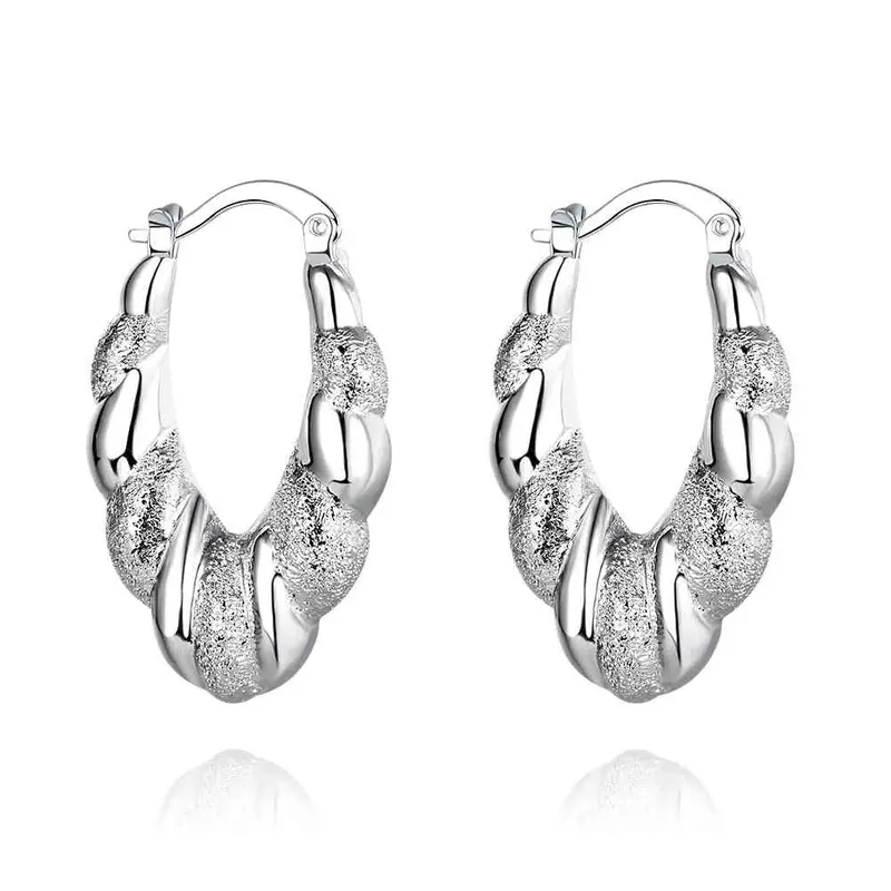 Silver Plated Earrings Beads Clip Ear Cuff Bijouterie 698 1