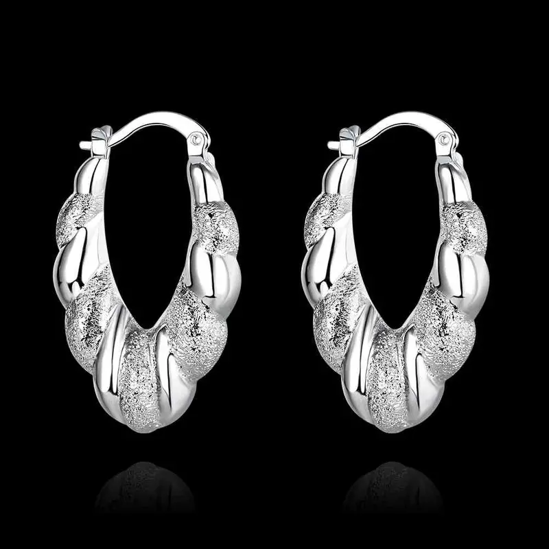 Silver Plated Earrings Beads Clip Ear Cuff Bijouterie 698 2