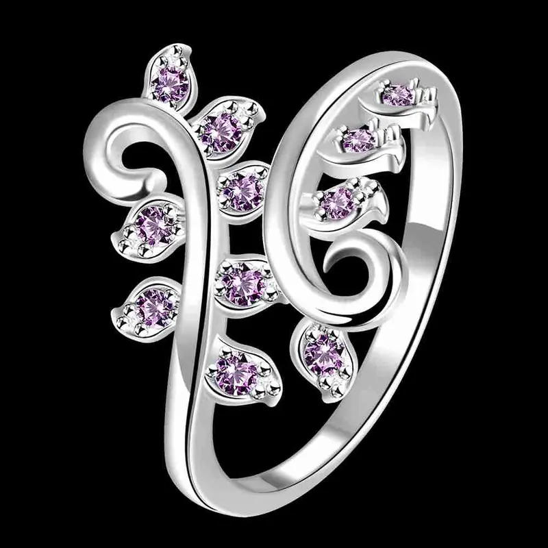 Silver-Plated Engagement Ring Confusion Of The Willow Aneis Wedding Decoration 2
