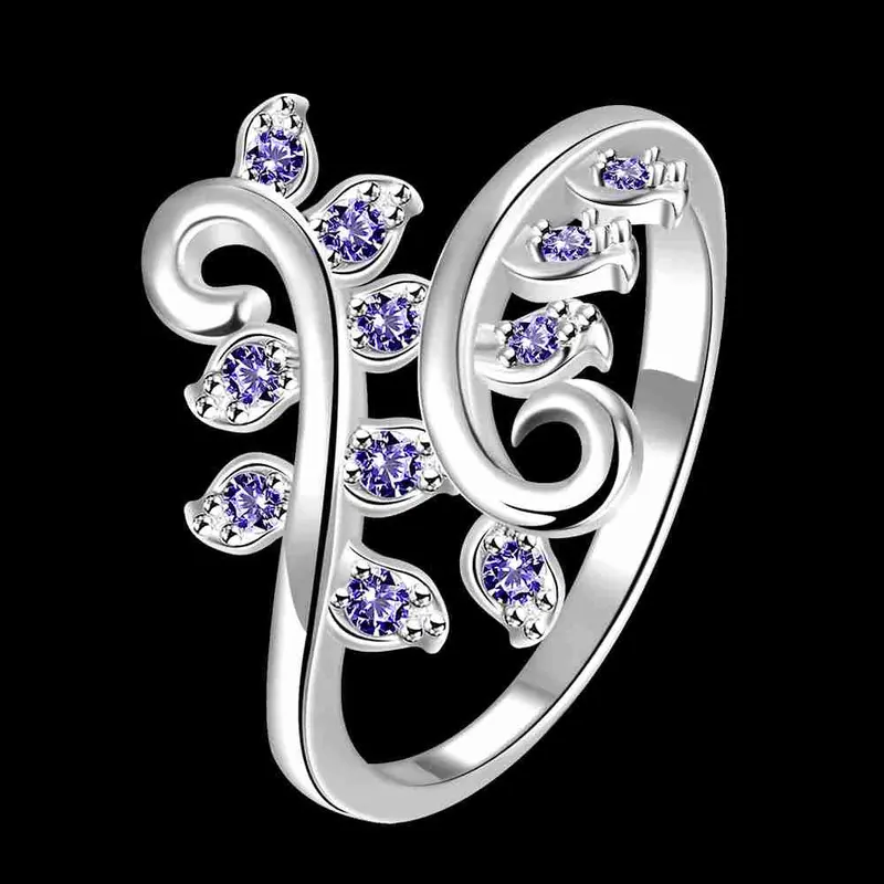 Silver-Plated Engagement Ring Confusion Of The Willow Aneis Wedding Decoration 5