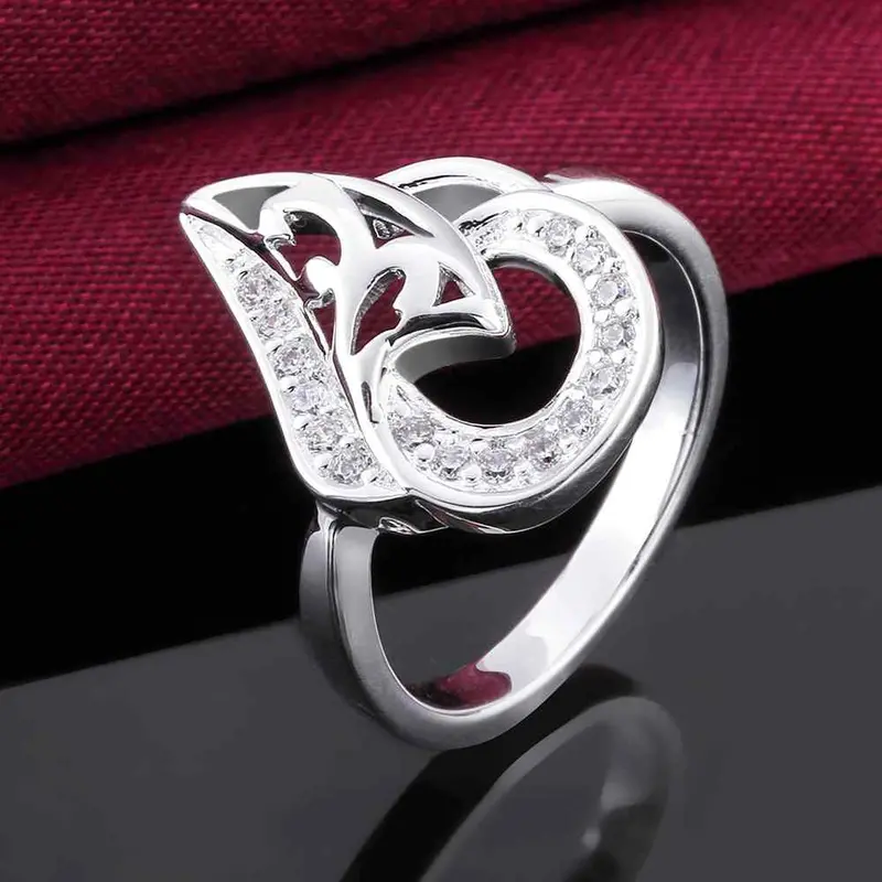 Silver Plated Engagement Ring Sheep Head Anel De Ouro Jewelry 51 19