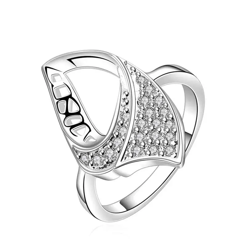 Silver Plated Engagement Ring Sheep Head Anel De Ouro Jewelry 51 6
