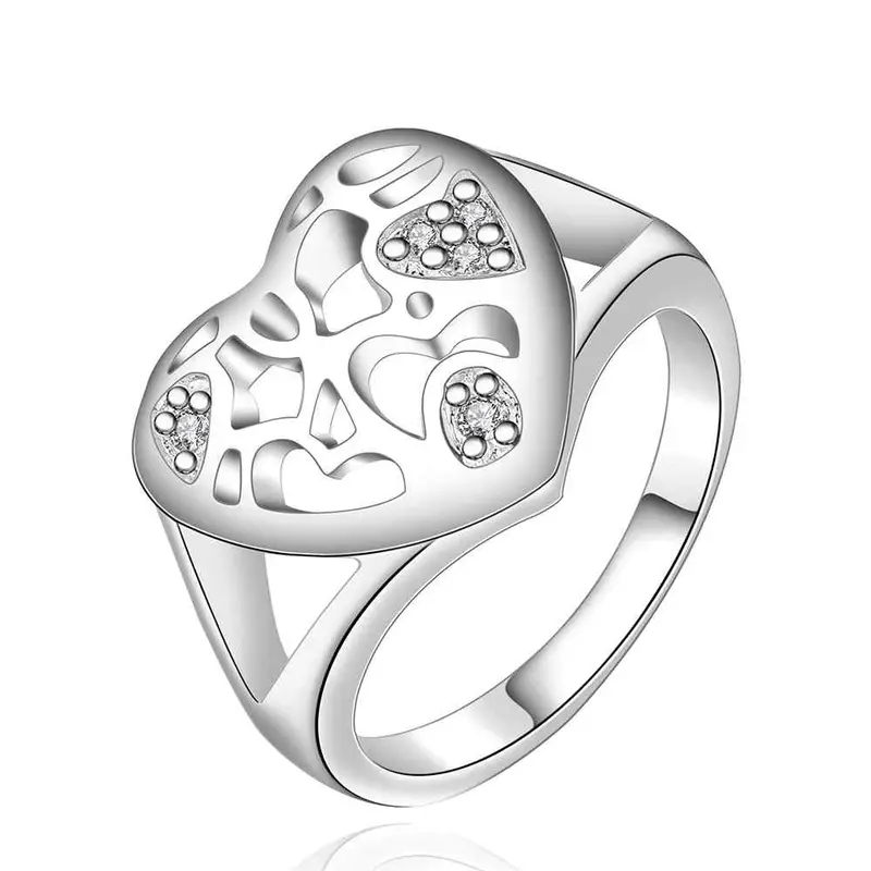 Silver Plated Engagement Ring Sheep Head Anel De Ouro Jewelry 51 7