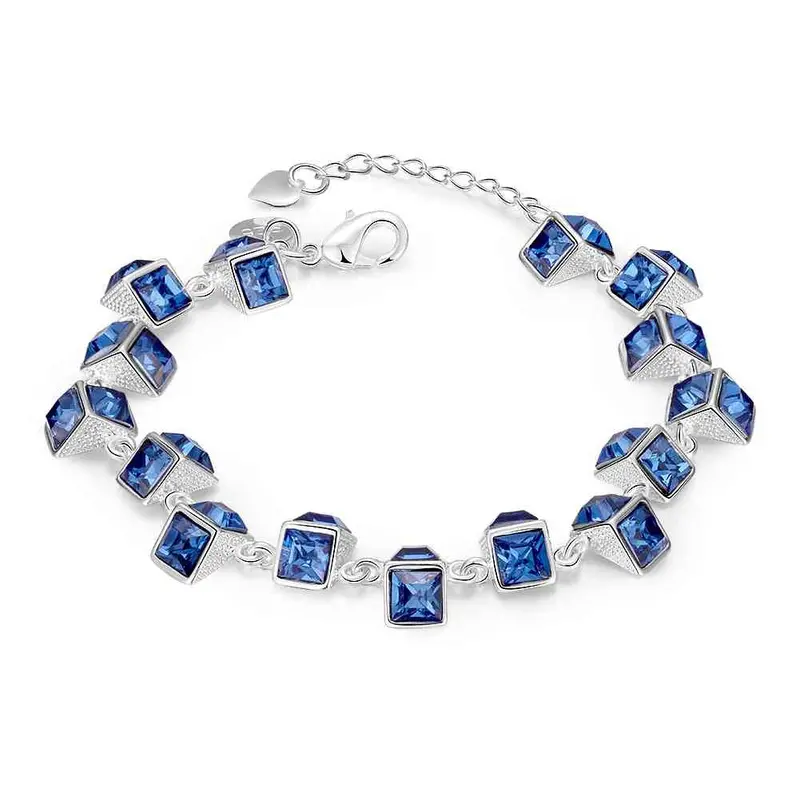 Silver Plated Gum For Bracelets Quartet Beads Pulseira Masculina Floating Charms413 1