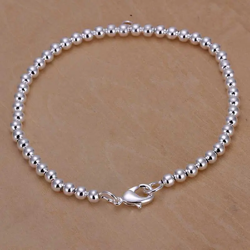 Silver Plated Jewelry Bracelet Fine Bead Bracelet And Retail198 1