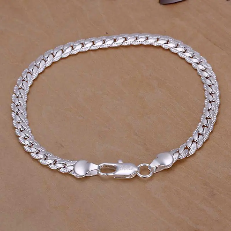 Silver Plated Jewelry Bracelet Fine Bead Bracelet And Retail199 1