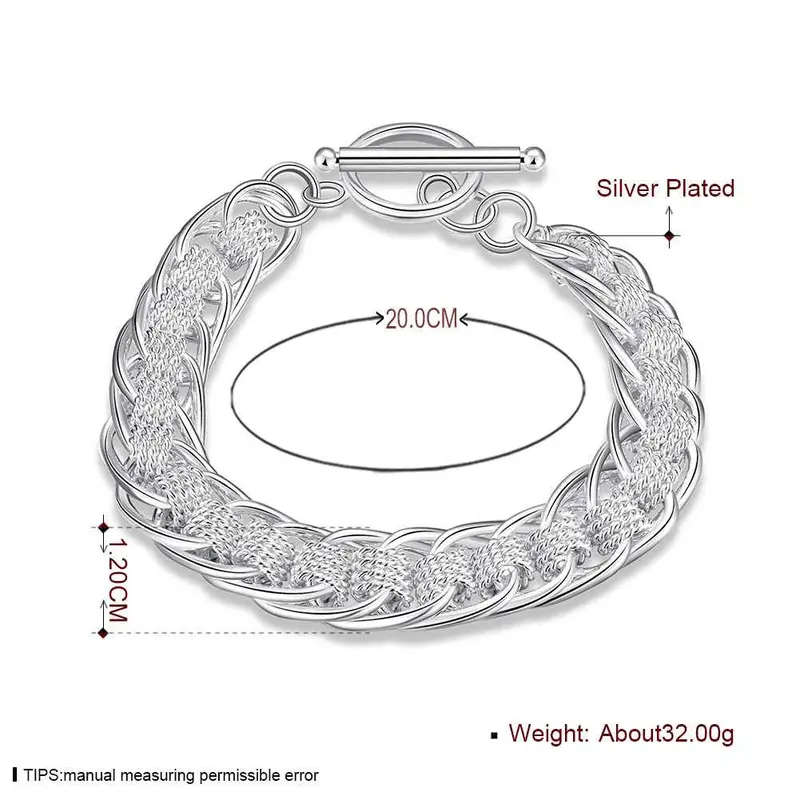 Silver Plated Jewelry Bracelet Fine Bracelet And Retail 59 2