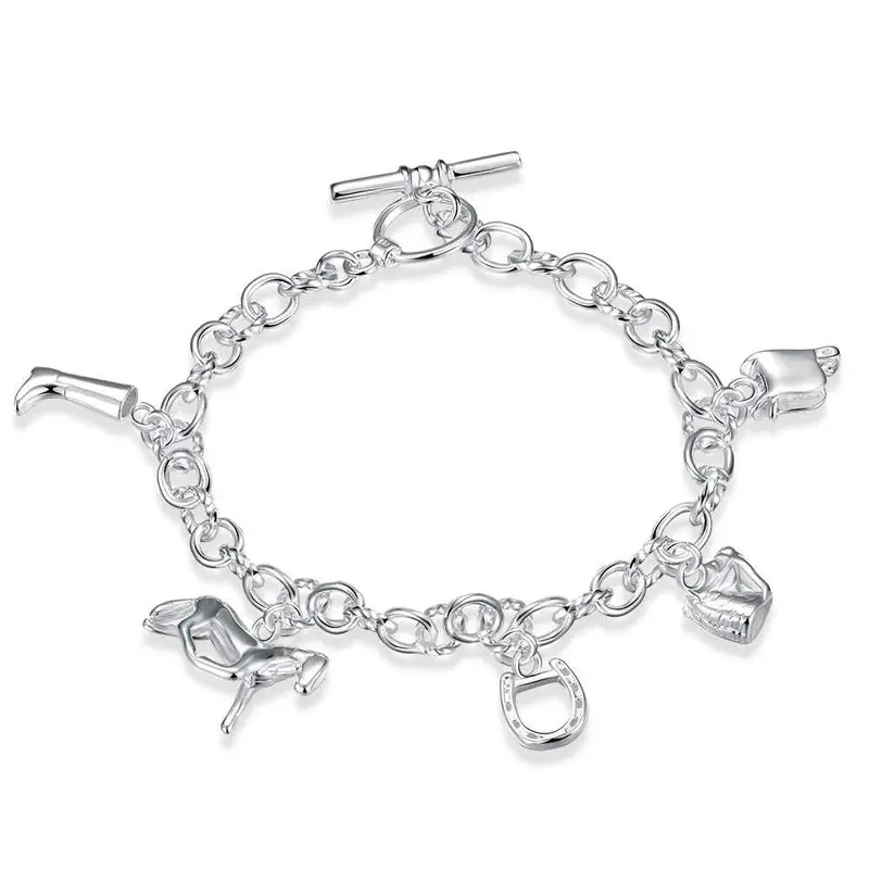 Silver Plated Jewelry Bracelet Fine Charming Bracelet And Retail 74 1