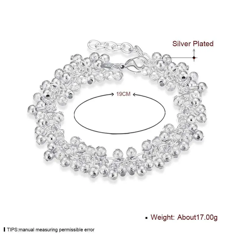 Silver Plated Jewelry Bracelet Fine Grape Bracelet And Retail232 2