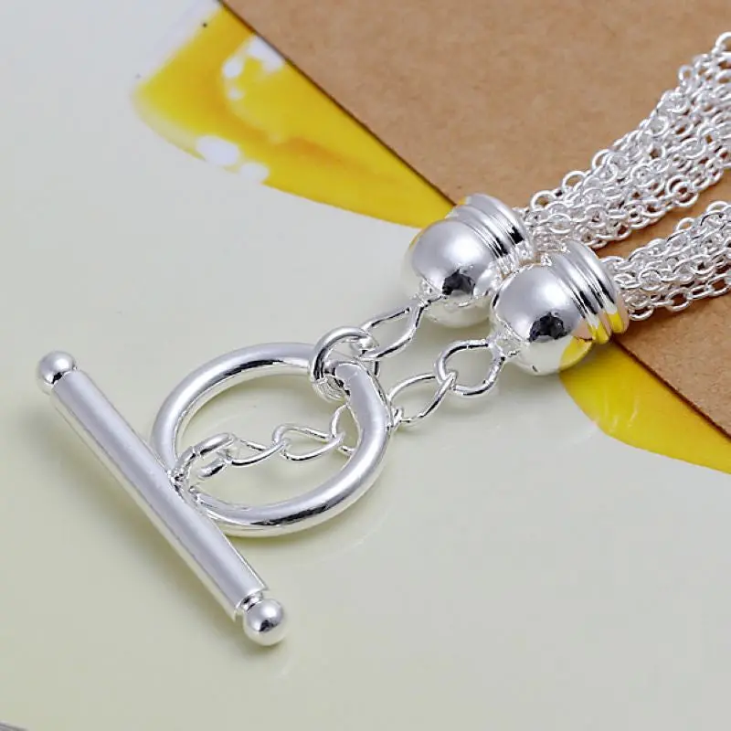 Silver Plated Jewelry Bracelet Fine Rose Bracelet And Retail251 2
