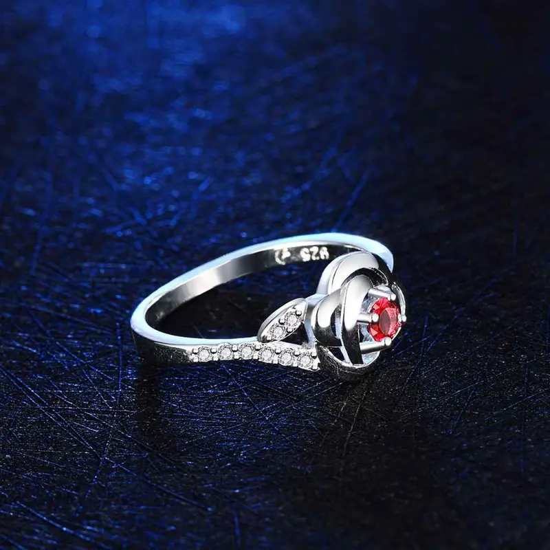 Silver Plated Jewelry Rings Flower Core Aliancas Costume Jewellery Fspr 18 6