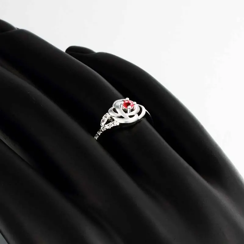 Silver Plated Jewelry Rings Flower Core Aliancas Costume Jewellery Fspr 18 8