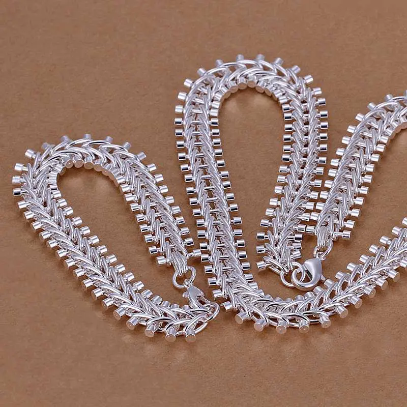 Silver Plated Jewelry Set Net Ladder Centipede Bracelet African Jewelry Set Diy 36 1