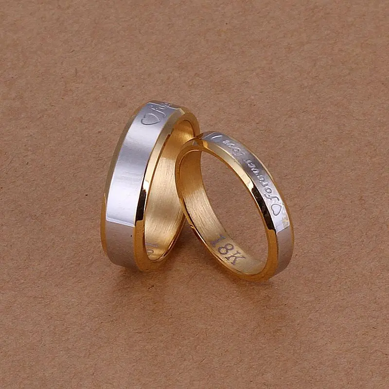 Silver Plated Jewelry Sets Forever Love Rings Hand Madeball 1