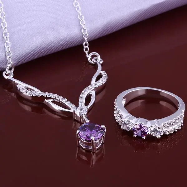 Silver Plated Jewelry Sets Red Month R+E+N African Jewelry Set Bijoux Femme 51 12