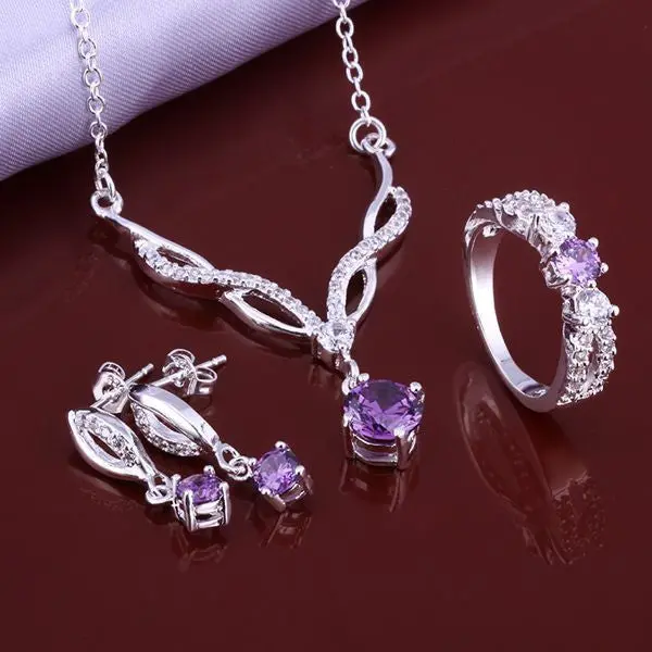 Silver Plated Jewelry Sets Red Month R+E+N African Jewelry Set Bijoux Femme 51 9