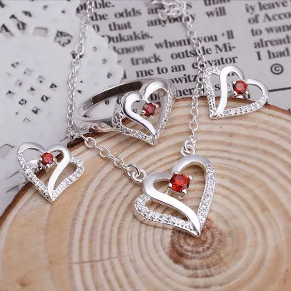 Silver Plated Jewelry Sets Wedding Decoration 1