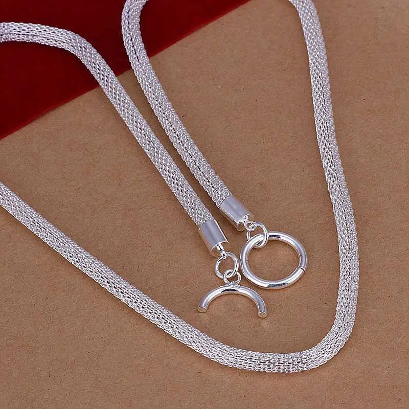 Silver Plated Necklace Women I Love You Collares Mujer Jewelry European Style138 1